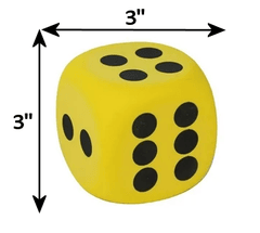 Dice: Big Foam D6 (assorted colors) MM764